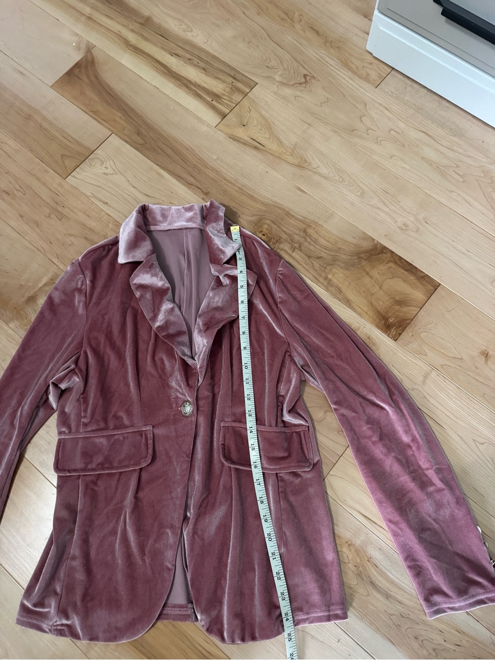 Velvet Blazer Jacket in Dusty Rose pink- Women's Jacket
